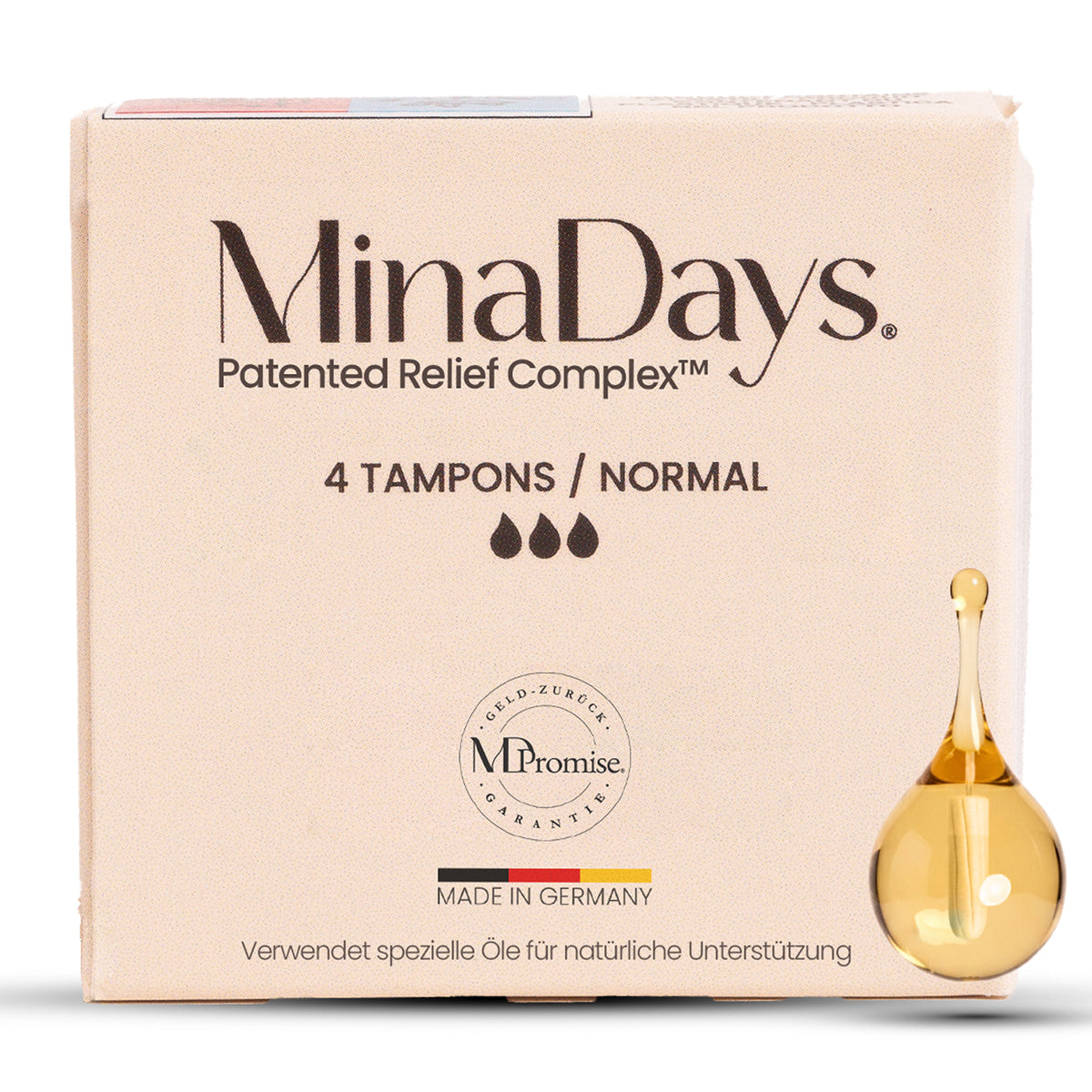 MinaDays® Tampons – Veredelt mit Hanfextrakt & Kamillenöl